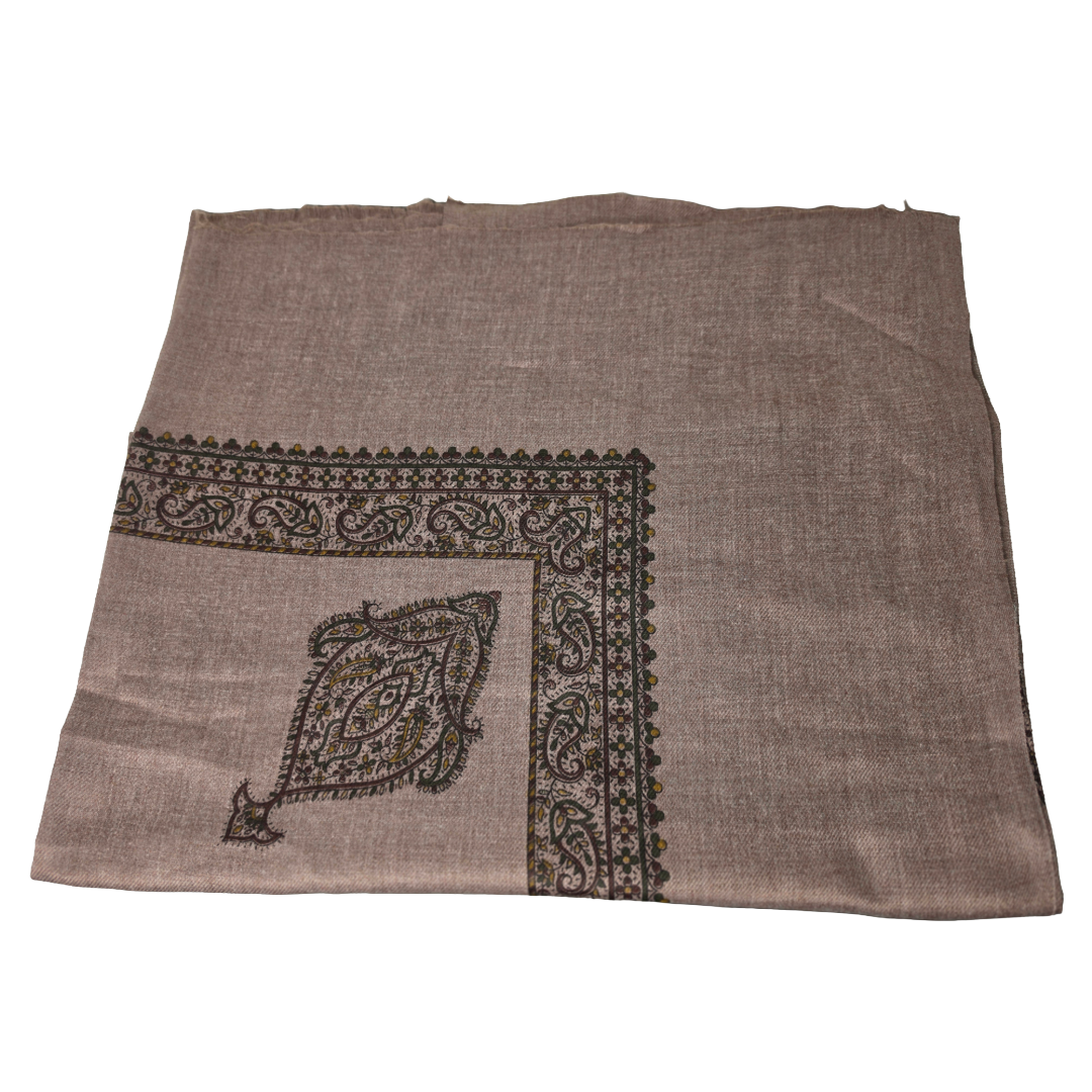 Yemeni Printed Shemagh - Mocha
