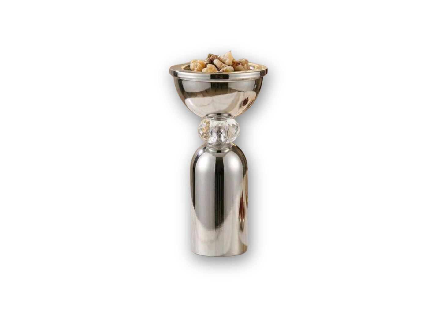 Crystal Bakhoor Burner - Silver
