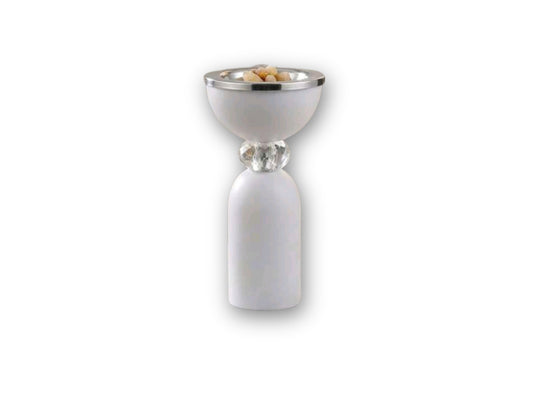 Crystal Bakhoor Burner - White