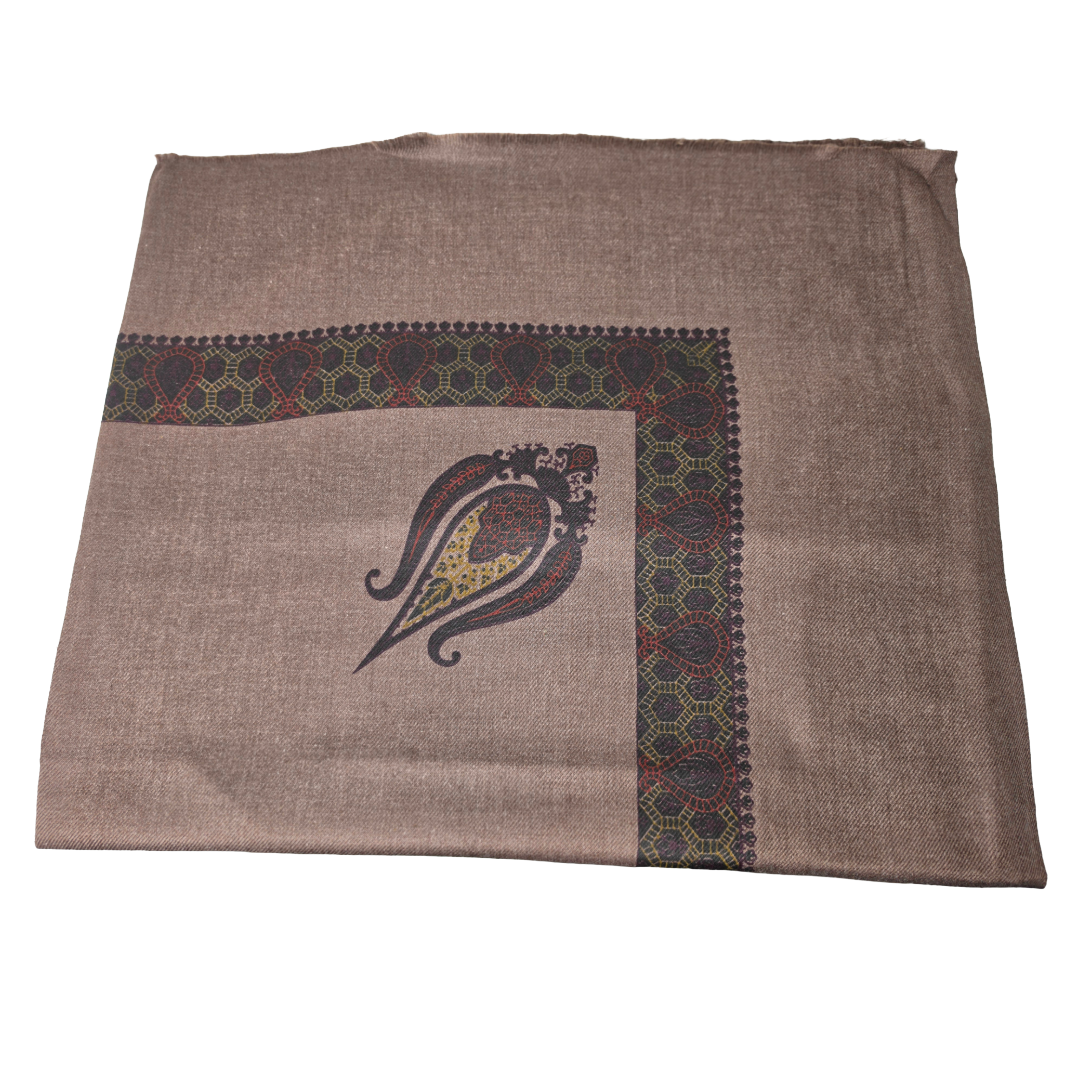 Yemeni Printed Shemagh - Qahwa #02