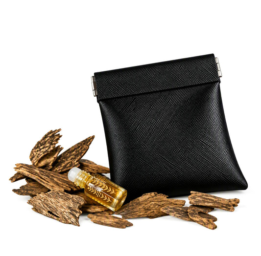 Magnetic Attar Pouch- Black