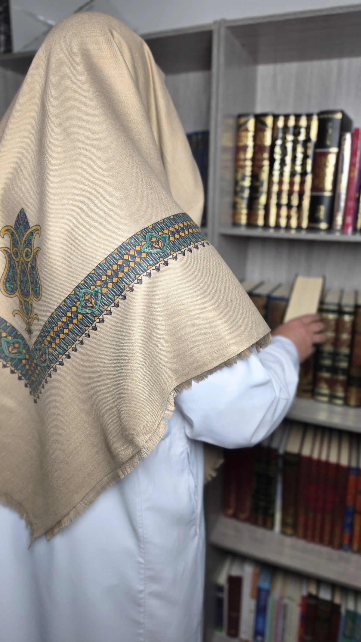 Yemeni Printed Shemagh - Desert Sand #02